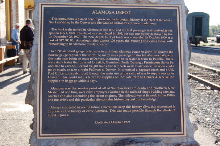 Alamosa plaque