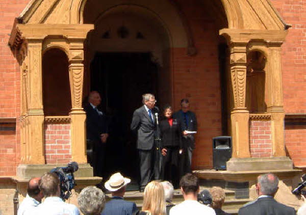 HRH Duke of Gloucester addressing the guests