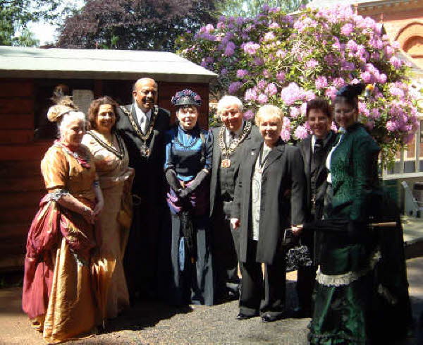 Ladies dressed in period costume