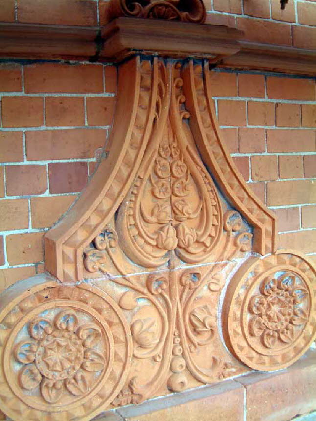 Close-up of terracotta detail