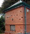 Stable block wall under repair