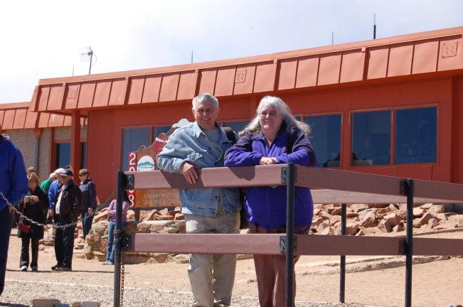 On the top of Pikes Peak