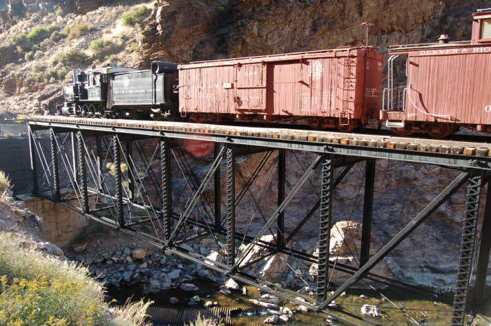 Preserved loco at Black Canyon